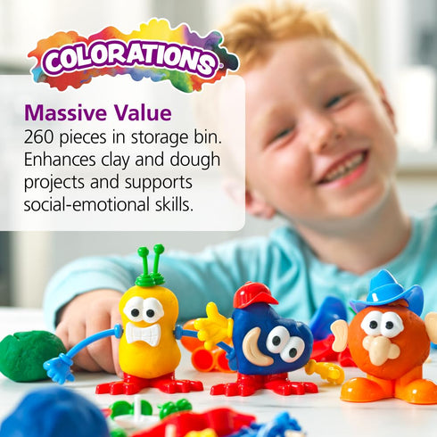 260 Colorations - BUILDME Creative Creatures Dough Builders (Includes pieces) - Dough & Molding Clay Accessories