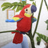 Talking Macaw Parrot Plush Toy - Repeat What You Say, Electronic Record Animated Bird for Kids, Boys, Girls Christmas
