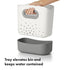 Stand Up Bath Toy Storage Bin - Efficient Organizer for Baby's Toys (Gray)