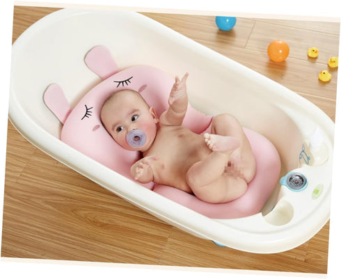 Foldable Pig-Shaped Non-Slip Infant Bathtub Cushion for Newborns