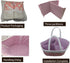 Pink Diaper Caddy Organizer for Baby Girl-Large Portable Diaper Caddy Basket for Changing Table-Diaper Organizer