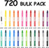 Rarlan 30 Packs 24 720 Count Crayons Bulk, Crayon with Assorted Colors, Crayons