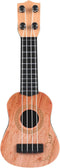 Kisangel 1pc Wooden Kids Ukulele Toy, Light Brown Toddler Guitar Classical Instrument for Preschool Children