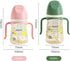 2 6-12 1-3 8 1 Pack) No Spill Sippy Cups,Weighted Straw Toddler Water Bottle with Handle,Spill Proof Toddler Cup
