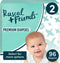 Generic New Rascal & Friends 961920 Premium Diapers, Size 2, 96, White
