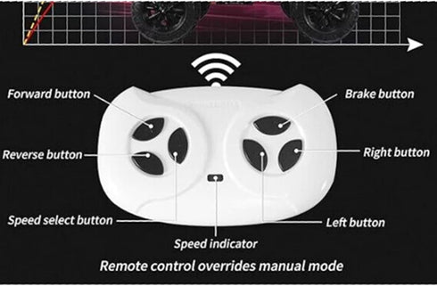 2.4G Bluetooth Remote Control Transmitter for Children's Electric Riding Toy Car Replacement Parts in White