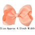 WillingTee 40colors 4.5" Hair Bows for Girls, Grosgrain Ribbon Big Hair Bows with Alligator Clips for Kids