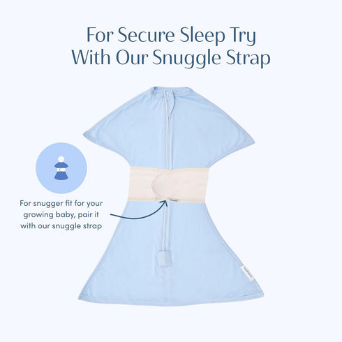 (4-8 SleepingBaby Bamboo Zipadee-Zip Transition Swaddle - EverSoft Starfish Design Breathable Wearable Blanket