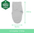 100% 0-3 1.0 3-Pack SwaddleMe by Ingenuity Monogram Collection Baby Swaddle, Cotton, Improves Sleep & Calms Startle