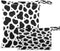 Haskirky Cow Print Black White 2 Pcs Cloth Diaper Wet Dry Bags,Waterproof and
