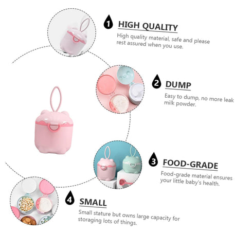 SECFOU Portable Formula Dispenser Compact Milk Powder Container for Travel Capacity Leak Safe Material for Outdoor