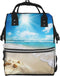 DWVTSLH Bright Sunshine Summer Beach Diaper Bag Backpack Multifunction Nappy Bags Waterproof Mummy