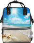 DWVTSLH Bright Sunshine Summer Beach Diaper Bag Backpack Multifunction Nappy Bags Waterproof Mummy