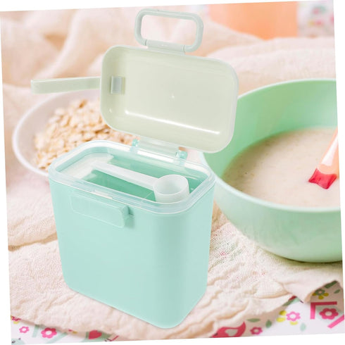 Portable Formula Container Capacity Travel Dispenser with Multi Compartment Design Lightweight Cork Material for Milk