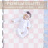 Selgkds 52''x28'' Pink and White Checkered Baby Crib Sheets for Girls Gingham Plaid Checkerboard Soft Snug Fitted Crib