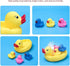 Bath Duck Toys, Rubber Ducks Family Squeak and Float Duckies, Baby Shower Toy Party Decoration for Toddlers