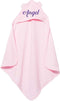 TEEAMORE Personalized Hooded Baby Bath Towel with Ears Add Your Text Embroidered