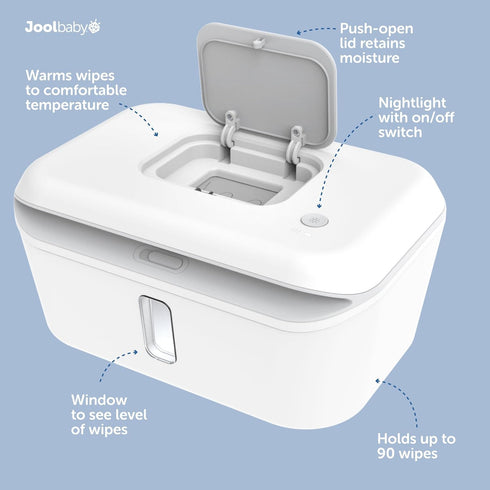 Jool Baby Wipe Warmer & Dispenser with LED Nightlight - Comfort for Diaper Changes