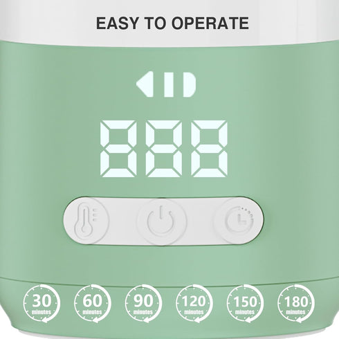 12 oz Portable Milk Warmer for Travel Dual Heating Modes for Breast Milk & Water, Portable Bottle Warmer with Fast