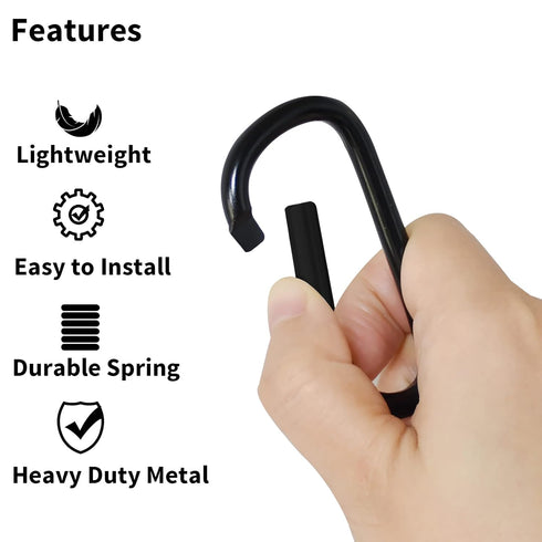 2 Mommy Pcs Stroller Hooks for Hanging, Portable Leather Style Stroller Clip Straps, Baby Stroller Hooks for Diaper