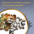 Trefl 501 Piece Jigsaw Puzzle - Wild Cats in The Jungle, Wood Craft, Irregular Shapes