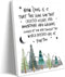 Dytila Christian Nursery Wall Art - Mountain Pictures Baby Boy Nursery Decor, Inspirational