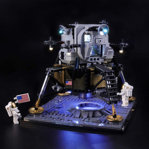BRIKSMAX Led Lighting Kit for Creator NASA Apollo 11 Lunar Lander - Compatible with Lego 10266