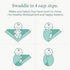 47 47, PurComfy Supersoft Swaddle Blanket, Premium Bamboo Viscose Baby swaddling Blankets for Newborns, Lightweight