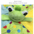 Toddler Taggy Security Blanket, Soft Plushy Cuddle Bud Blankie for Boys and Girls, Green Frog