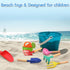 UMUACCAN 8'' Set,Spoon, Shovel6 Beach Toys for Kids,Beach Sand Toys, Metal Sandbox Toys with Sturdy Wooden Handle,Safe