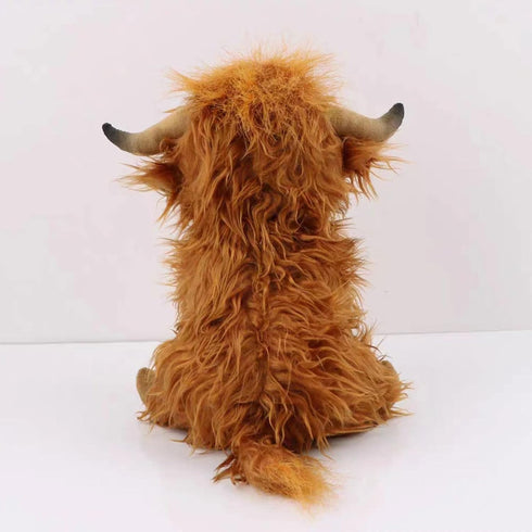 XCGNTU 11inch Scottish Highland Cow Plush Toys Soft and Cuddly Plush Stuffed Animals Suitable for Farm Home Decor,Gift