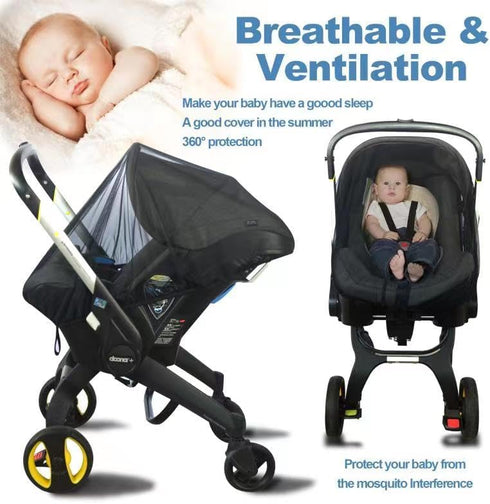 Mosquito Net for Baby Car Seats, Portable Insect Shield Netting for Infant Stroller and Bassinets, Machine Washable