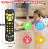Baby Remote Control Toy, Realistic Toddler TV Remote with Light & Sound, Educational Musical Gift for 6M+ (Black)