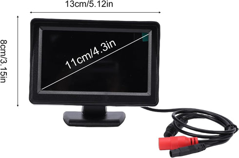 ZDAGELD 4.3 Inch 1080P 80% 150 360 8 Baby Car Camera Monitor, HD Rear Facing Car Mirror Camera with Upgraded Night