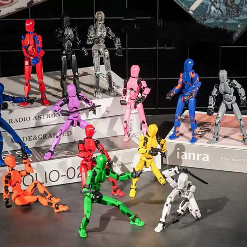 VZNYBL 10 Packs Titan13 Set, Dummy 13 3d 13 (Assembly Completed) Action Figure Printed ActionFigure Toy Gifts for Kids