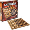 The Dreidel Company Classic Wooden Board Games, Great for Prizes, 10" (Wooden Checkers)