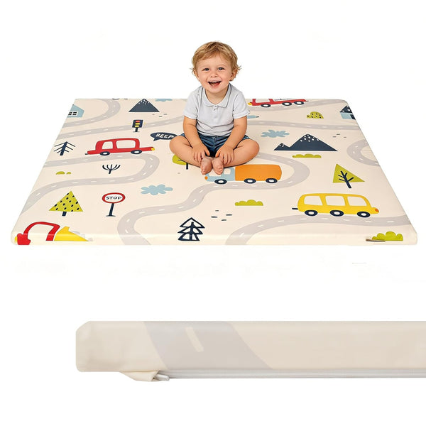 Ressainic 1.3" Thick Baby Play Mat for Floor, 50x50 Playpen Mat for Toddlers