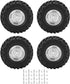 TOPINCN RC Rubber Wheel, 4pcs 1:10 RC Wheel Tires for HSP/Redcat/Axial/SCX10/1/10 Scale RC Car