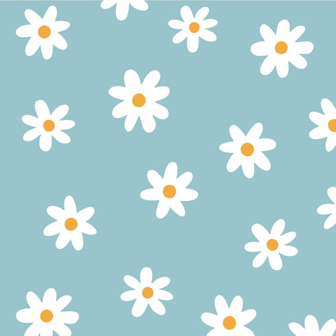 A Room with Flower Vinyl Daisy Wall Decals, Peel and Stick Floral Stickers for Nursery Home Decor