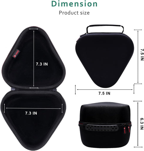 XANAD Protective Hard Case for Dash & Cue Coding Robots - Travel Bag in Black