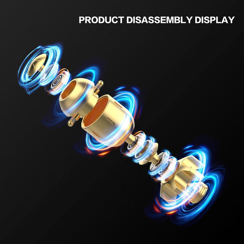HengLiSam Fidget Toys for Adults, EDC Metal Fidget Desk Spinners, Clicker Haptic Adult Toy for Anxiety ADHD, Cool