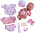 8 Set 14" 2+ piece Layette Baby Doll Gift | JC Toys - La Newborn Nursery | Life-Like Doll w/ Accessories | Pink | Ages