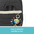 JJ Cole Winter Baby Car Seat Cover, Black, for Baby Seat or Stroller, Warm Sherpa Lining