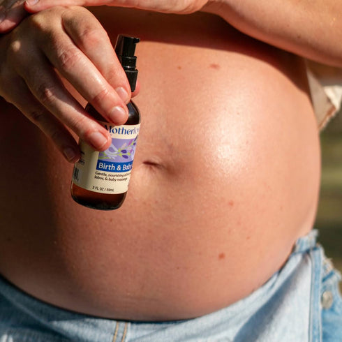 (2 oz) Motherlove Birth & Baby Oil Gentle Lavender-Infused Oil for Perineal, Labor & Baby MassageNon-GMO, Organic Herbs