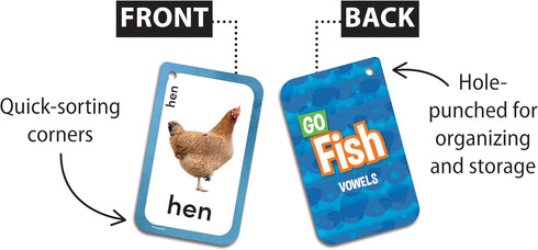 (EP62049) Go Fish Vowels Flash Cards