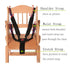 Seat Belt by AT - 5/3/2 Point Adjustable for Baby Kid Safe Strap for Stroller High Chair (Includes Shoulder Pads &