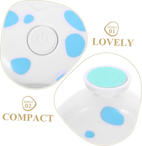 Trimmer UPKOCH Electric Nail Safe and Durable Nail File with Cartoon Design Includes Grinding Heads for Gentle Manicure