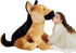 IKASA Giant German Shepherd Dog Stuffed Animal Plush Toy - 26" Jumbo Soft Fluffy Plushie, Gifts for Kids