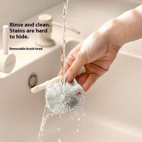Tyxzle Silicone Bottle Brush, Cup Brush. Detachable Brush Head Handle, Perfect for Cleaning Bottles and Cups