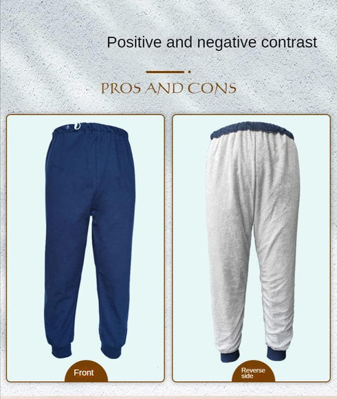 Generic Waterproof Diaper Pants for The Elderly, Leak-Proof Long Pants, Washable Cotton, Adult Urine Pads,Paralyzed